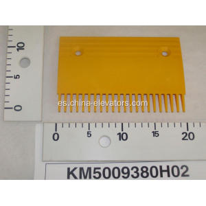 KM5009380H02 Placa de peine de plástico amarillo para escaleras mecánicas kone